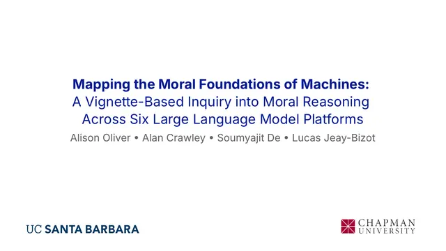 Title slide: Mapping the Moral Foundations of Machines